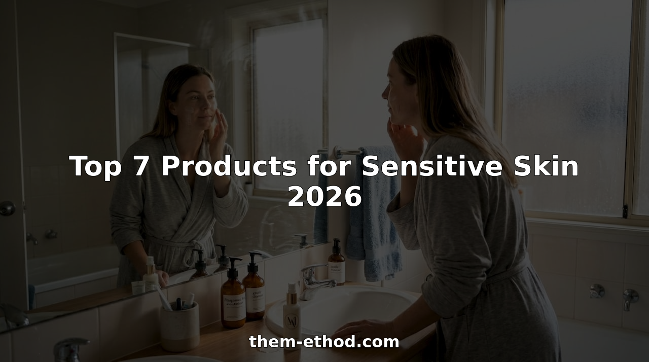 Woman applying gentle skincare in bathroom