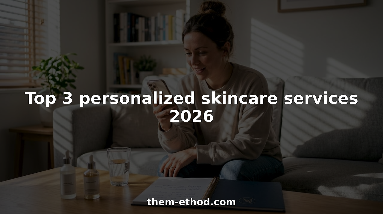 Woman reviewing personalized skincare plan at home