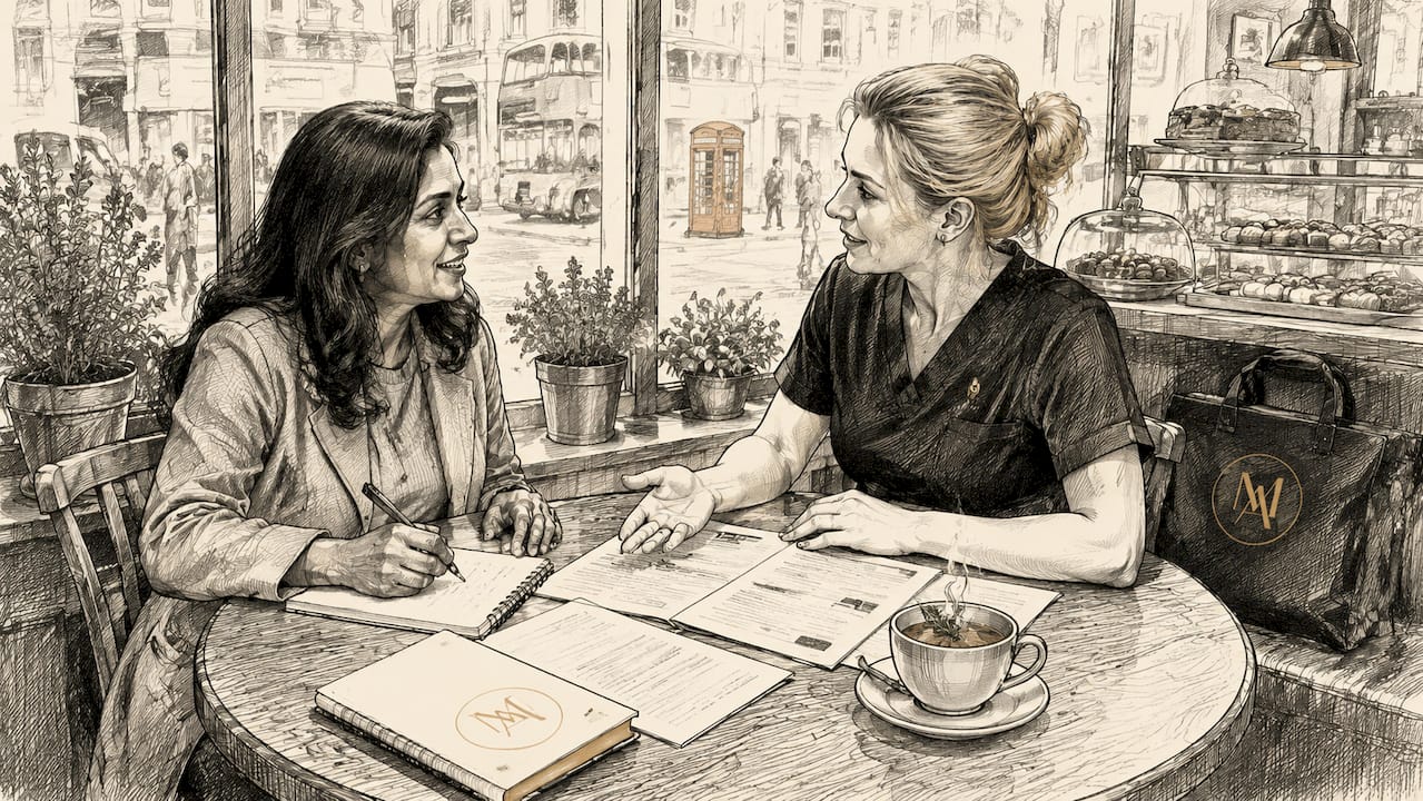 Client consulting practitioner in London clinic