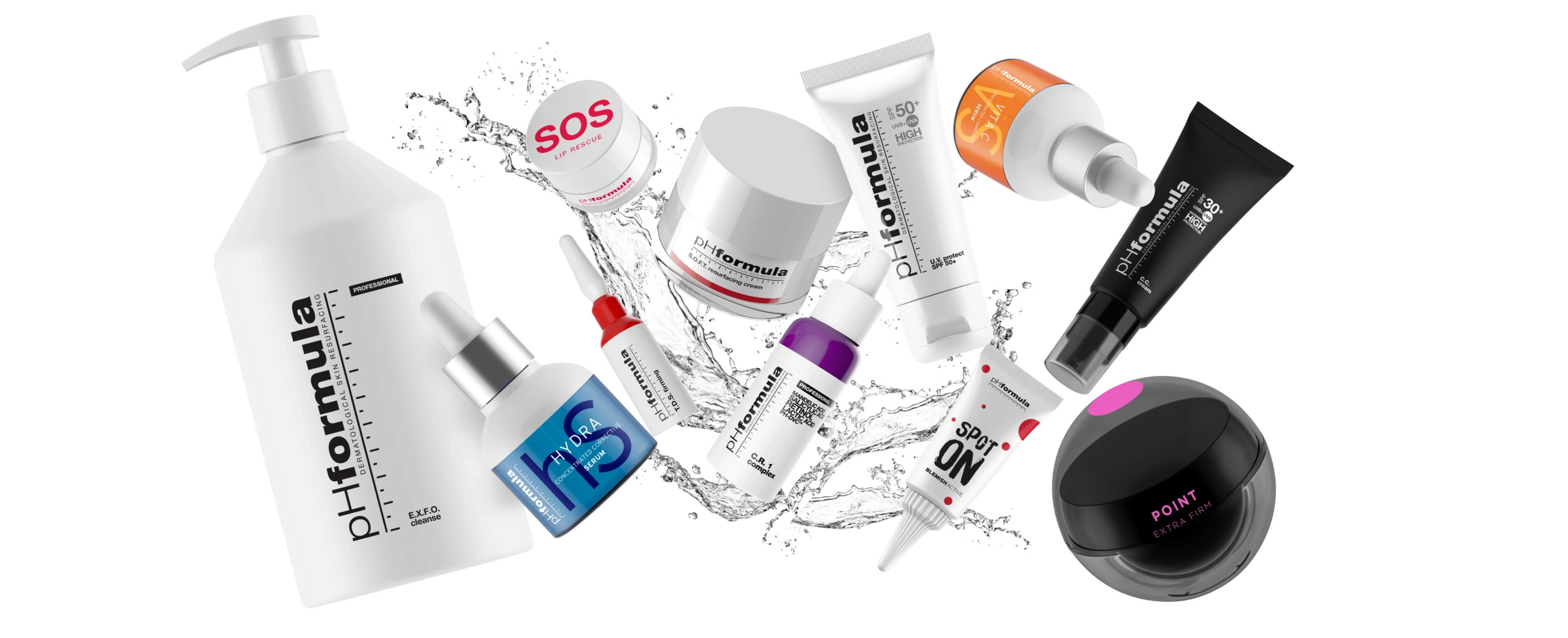 pHformula skincare collection—advanced cleansers, exfoliators, and creams for radiant, healthy skin.