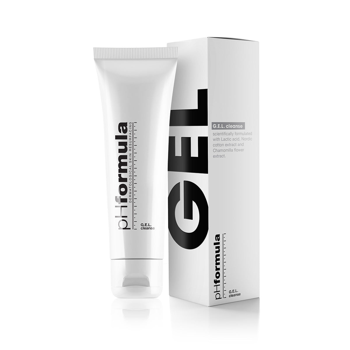 Gel Cleanse packaging—lightweight foaming cleanser for sensitive and oily skin.