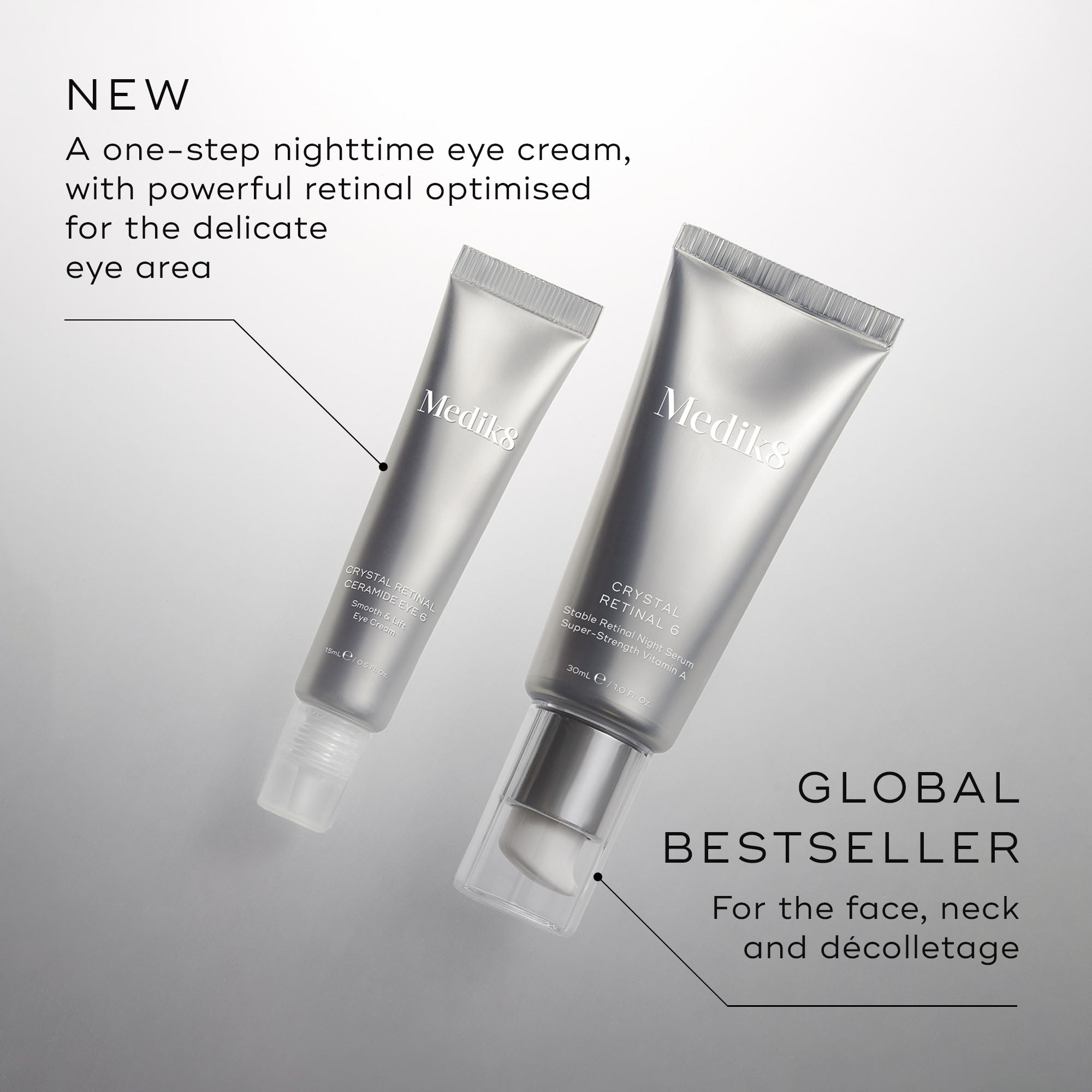 Crystal Retinal® Ceramide Eye MEDIK8 Official Stockist. Worldwide shipping. Medical-grade skincare. The M-ethod Aesthetics