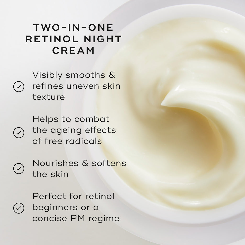 Medik8 Intelligent Retinol Smoothing Night Cream—gentle retinol night treatment for smoother, radiant skin.