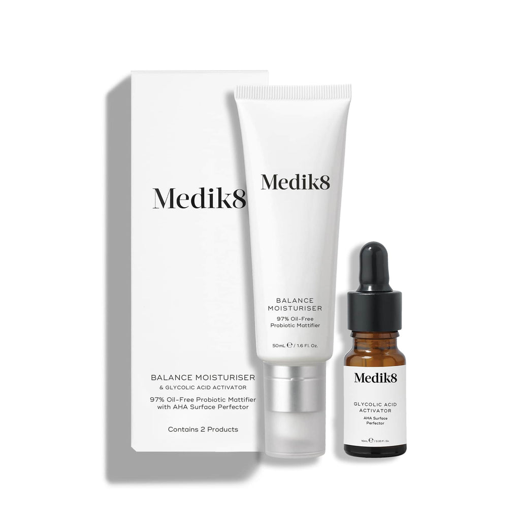Medik8 Glycolic Acid Activator packaging—AHA exfoliating booster for smooth, radiant skin