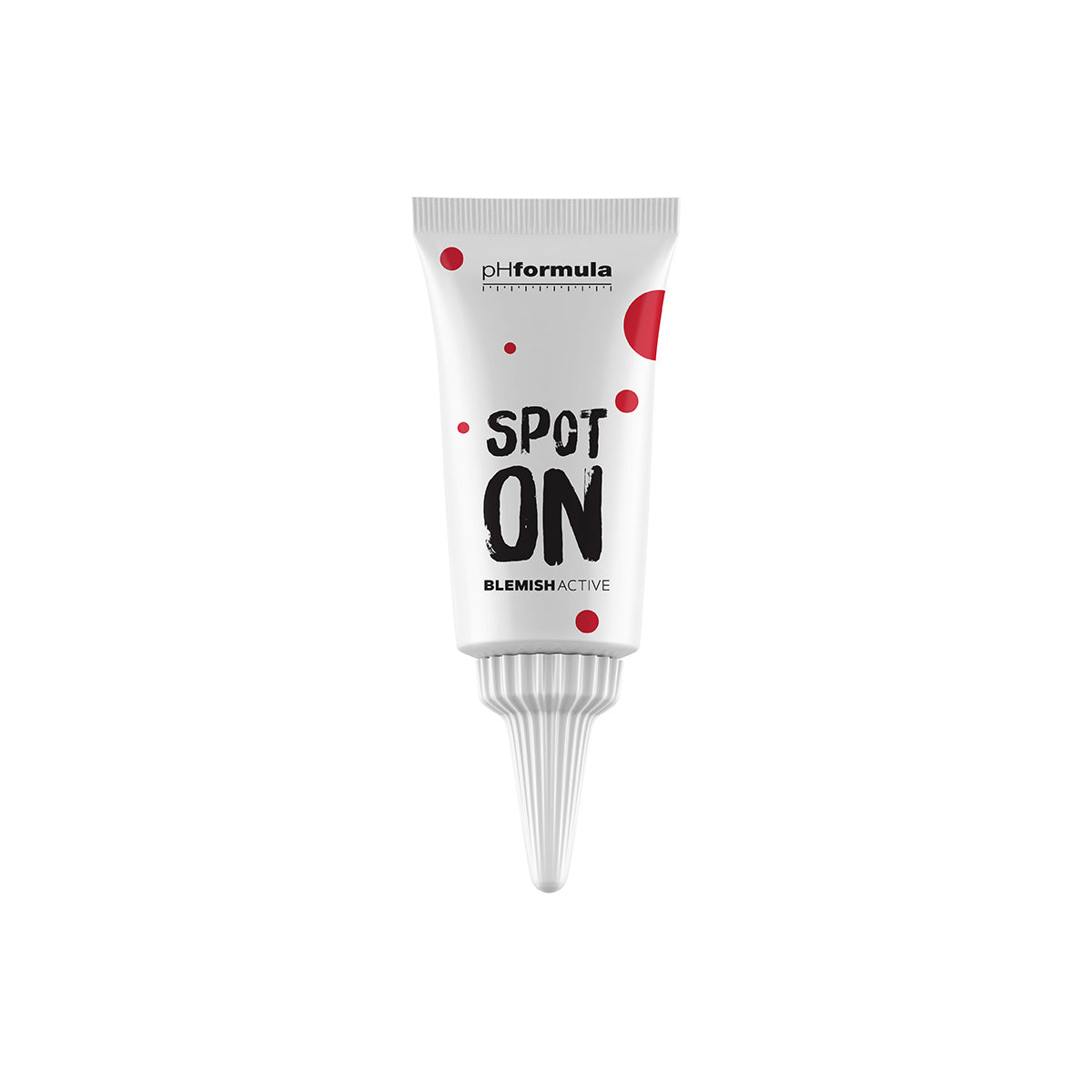 SPOT ON Blemish Active by pHformula—targeted gel for rapid blemish reduction.