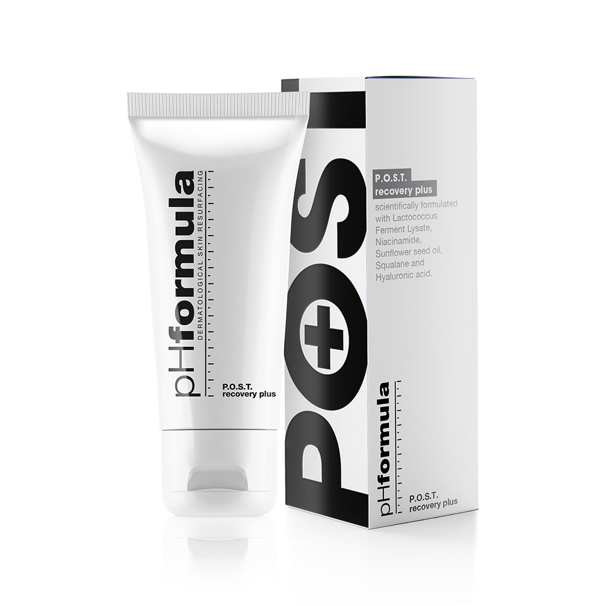 P.O.S.T. Recovery Plus packaging—rich recovery cream for comfort and resilience.