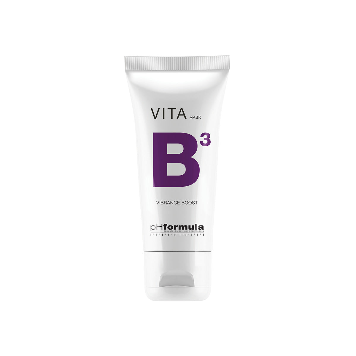 VITA B3 Vibrant Boost Mask by pHformula—radiance-enhancing niacinamide mask for dull, uneven skin.