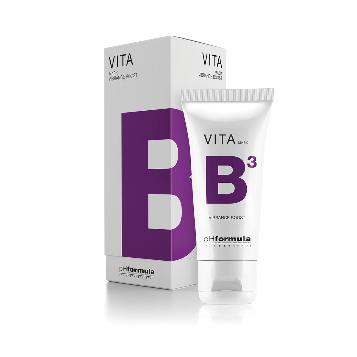 pHformula VITA B3 Vibrant Boost Mask—hydrating and brightening creamy mask for all skin types.