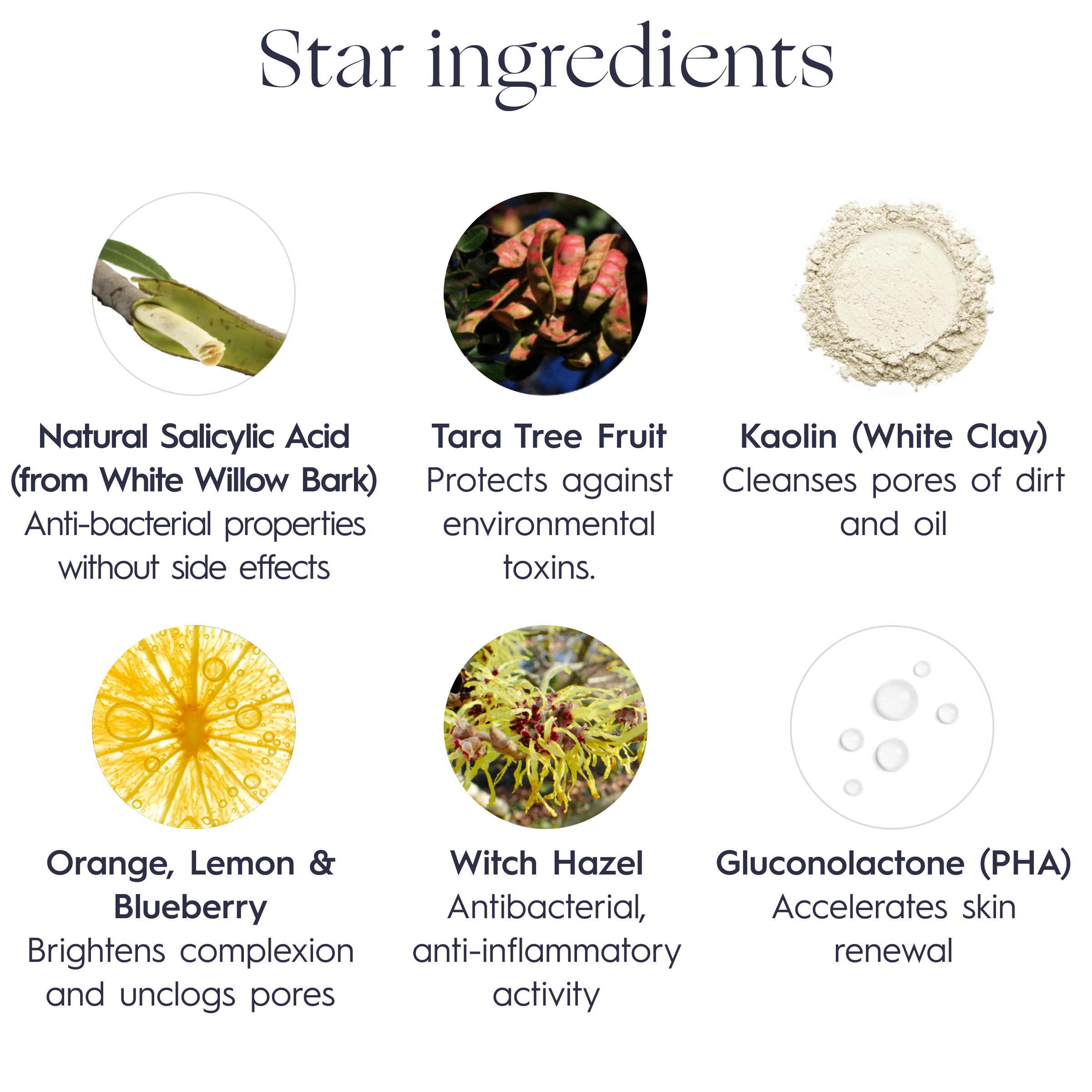 Verdilab Flawless Complexion Mask key ingredients—gentle white clay mask for pores, redness, and balance.