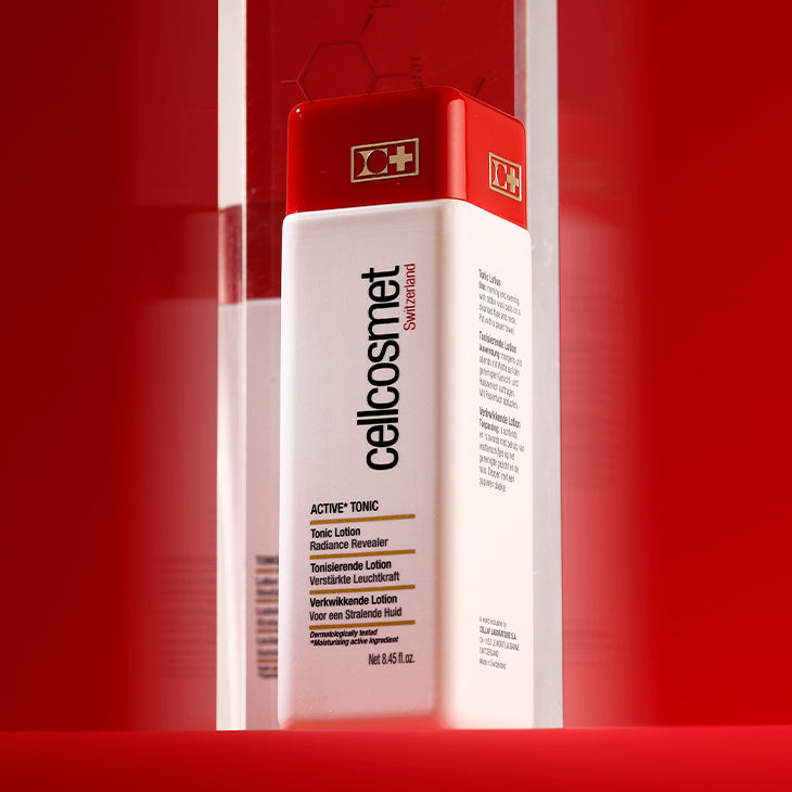 Active Tonic by Cellcosmet—alcohol-free exfoliating toner for all skin types.