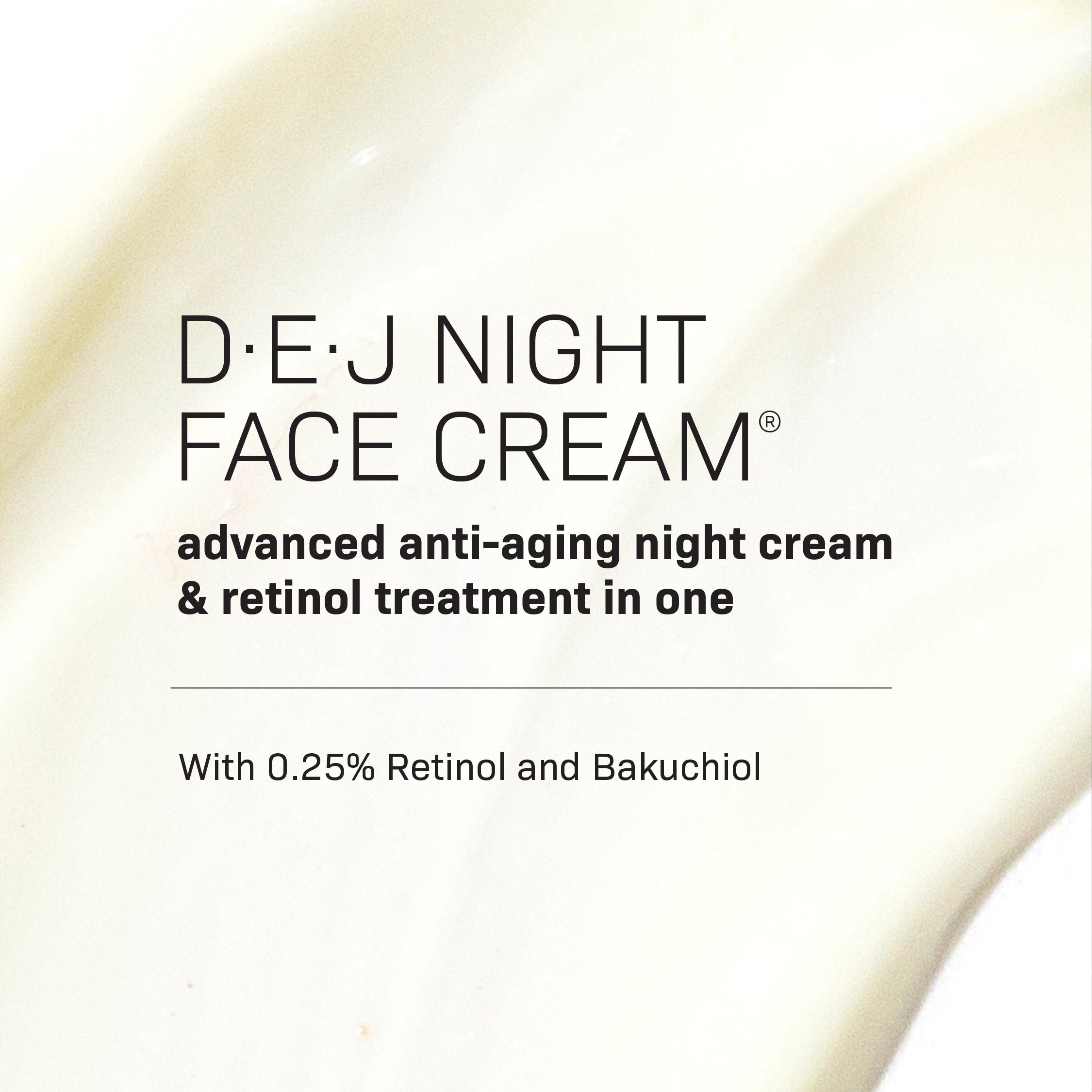 DEJ Night Face Cream Revision Skincare. Official Stockist. Worldwide shipping. Medical-grade skincare. The M-ethod Aesthetics