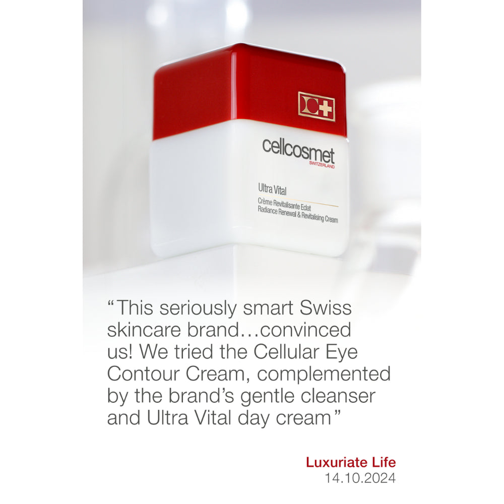 Ultra Vital Cream packaging—Cellcosmet’s iconic moisturizer for youthful, luminous skin.