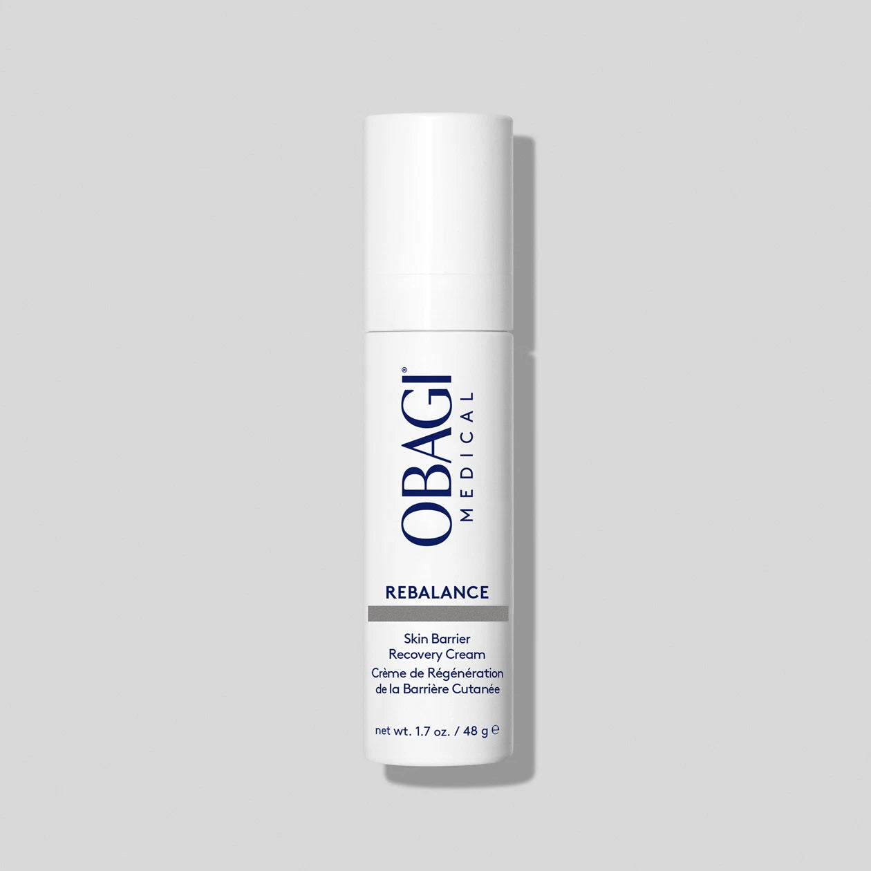 Obagi Rebalance Skin Barrier Recovery Cream for restoring skin barrier, soothing irritation, and enhancing hydration for sensitive or compromised skin.