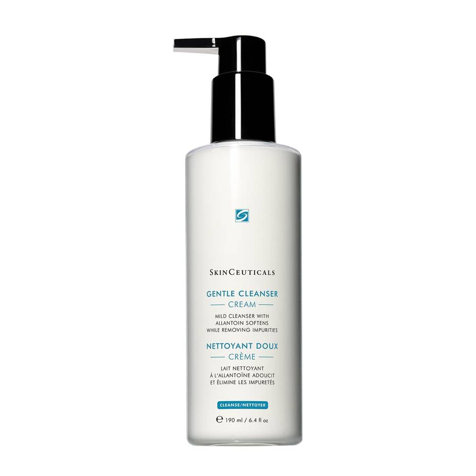 SkinCeuticals Gentle Cleanser bottle—cream cleanser for dry, sensitive skin.