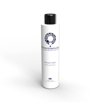 Glycolic Wash by Intradermology—gentle exfoliating cleanser with 10% glycolic acid.