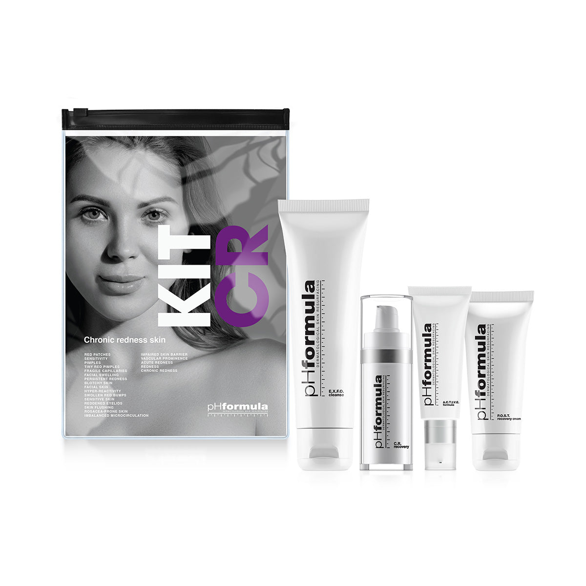 pHformula C.R. Homecare Kit—dermatological resurfacing kit for chronic redness and rosacea.