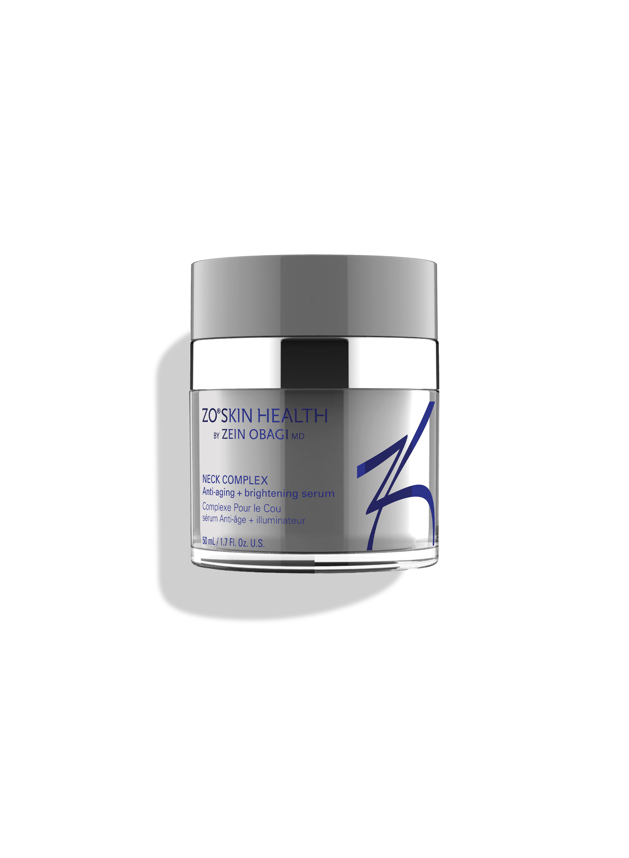 ZO Skin Health Neck Complex bottle—firming and brightening serum for neck and décolleté