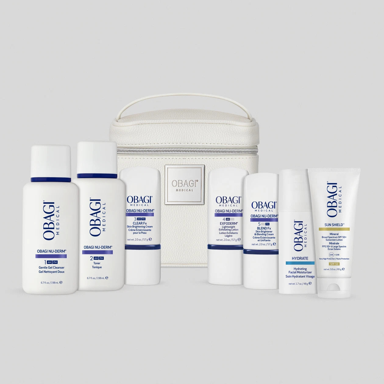 Nu-Derm Skin Transformation System - Normal to Dry. Obagi Medical. Worldwide international shipping. Official stockist. UK Ambassador Clinic.