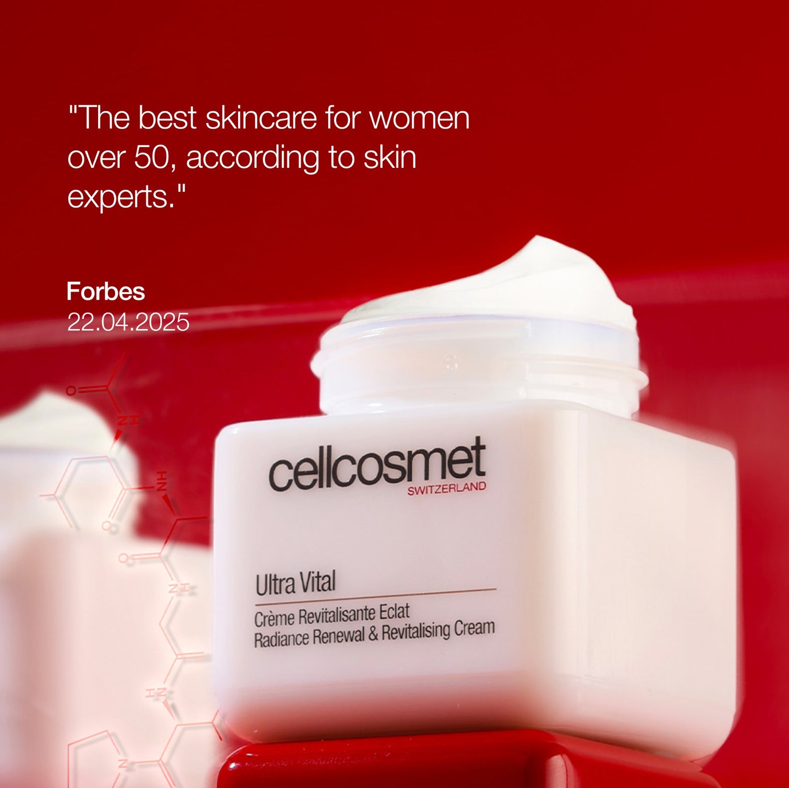Ultra Vital Cream packaging—Cellcosmet’s iconic moisturizer for youthful, luminous skin.