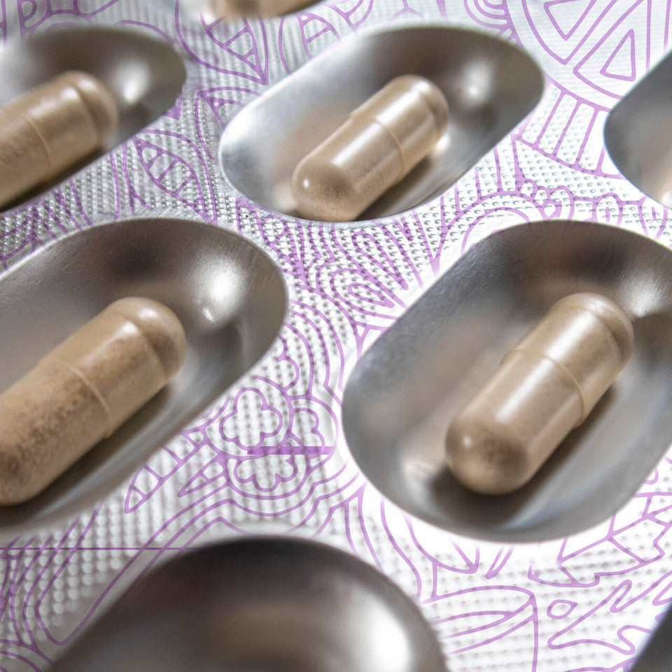Skin Clear Biome 60-capsule packaging by Advanced Nutrition Programme for gut and skin microbiome support.