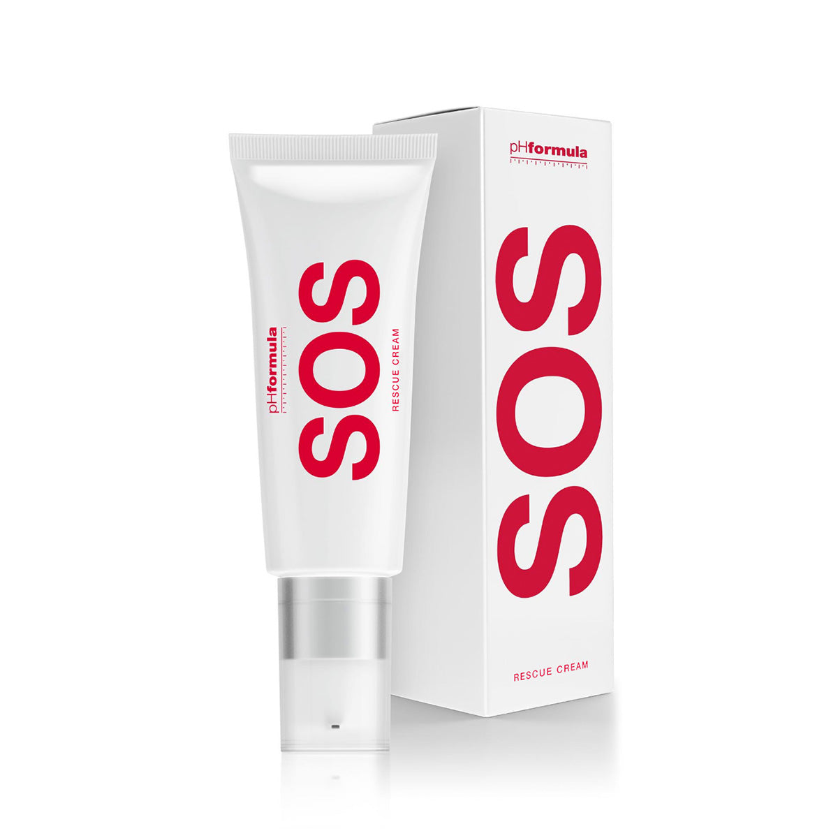 pHformula SOS Rescue Cream—multi-purpose rescue cream for face, hands, and body.