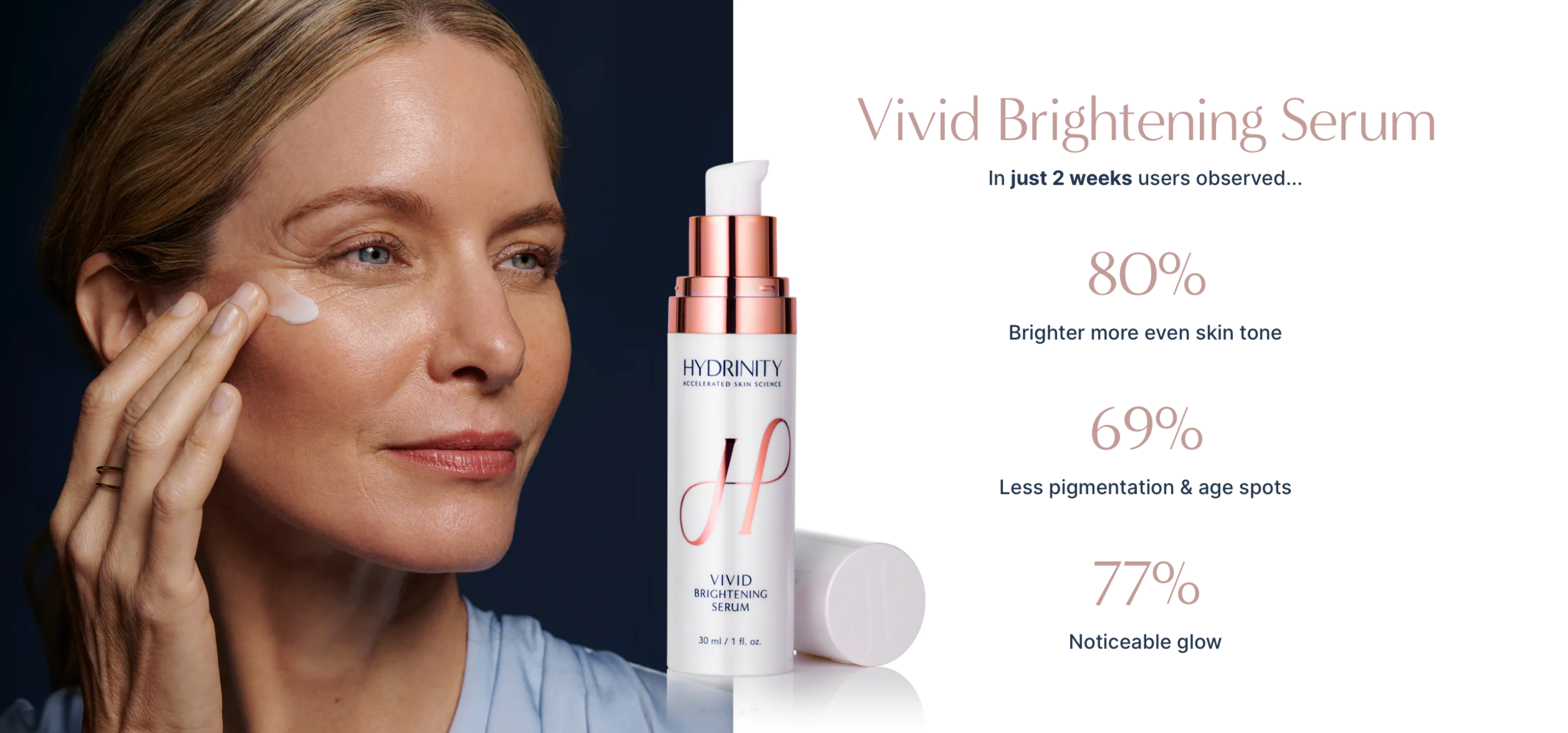 Vivid Brightening Serum Hydrinity. Official Stockist. Worldwide shipping. Medical-grade skincare. The M-ethod Aesthetics