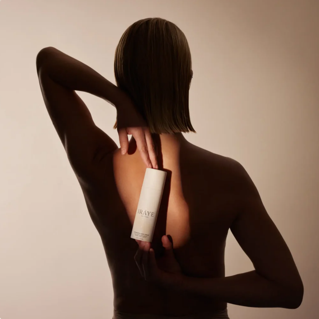 IRÄYE The Shaping Body Cream—cellulite-reducing cream with LYMPHACTIVE™ Complex.