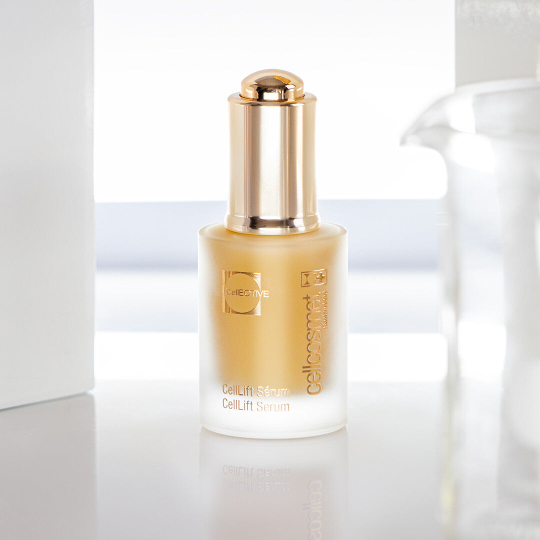 CellLift Serum packaging by Cellcosmet—luxury skincare for radiant complexion.