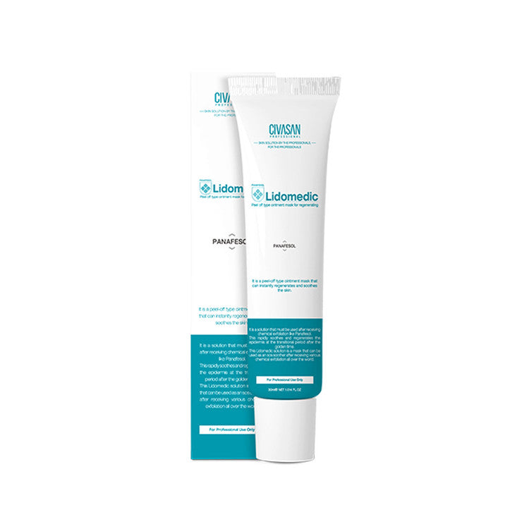 Lidomedic by Civasan—professional barrier repair cream for sensitive, damaged, or post-procedure skin.