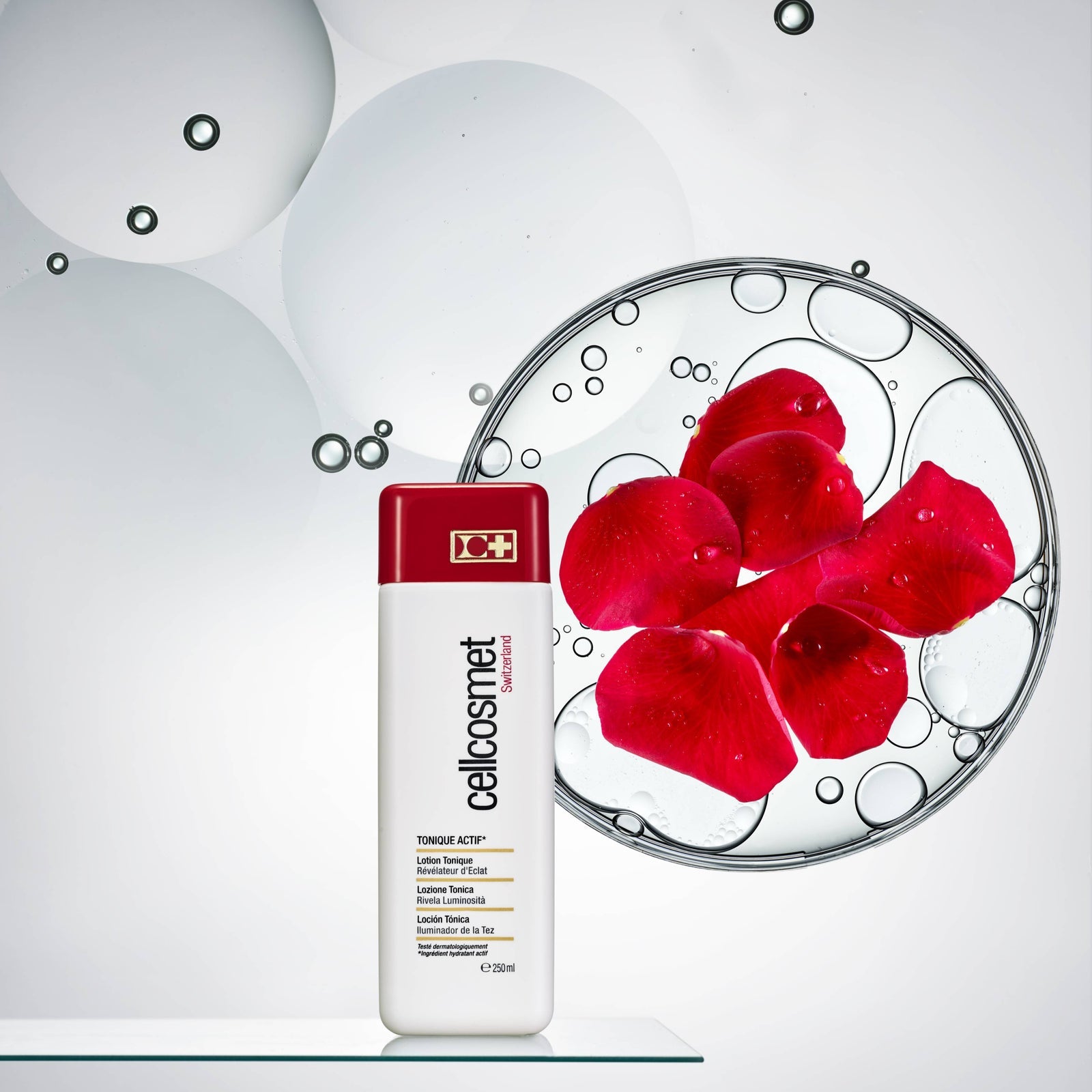 Cellcosmet Active Tonic bottle—refreshing, pH-balancing toner for radiant skin.