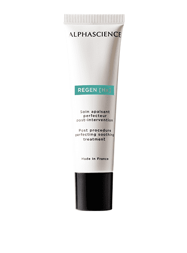 Alphascience Regen Hx—hydrating soothing cream for post-procedure skin care.