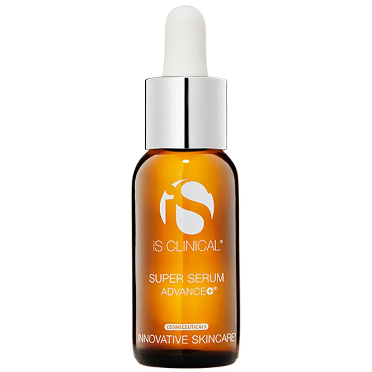 is Clinical Super Serum Advance+ bottle on a white background