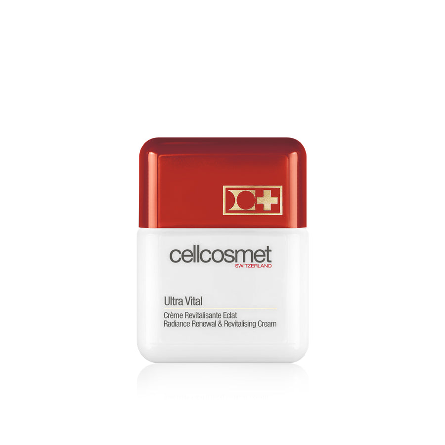 Ultra Vital Cream by Cellcosmet—Swiss cellular revitalizing cream for firm, radiant skin.