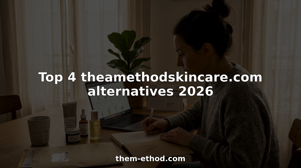 Woman comparing skincare alternatives at home