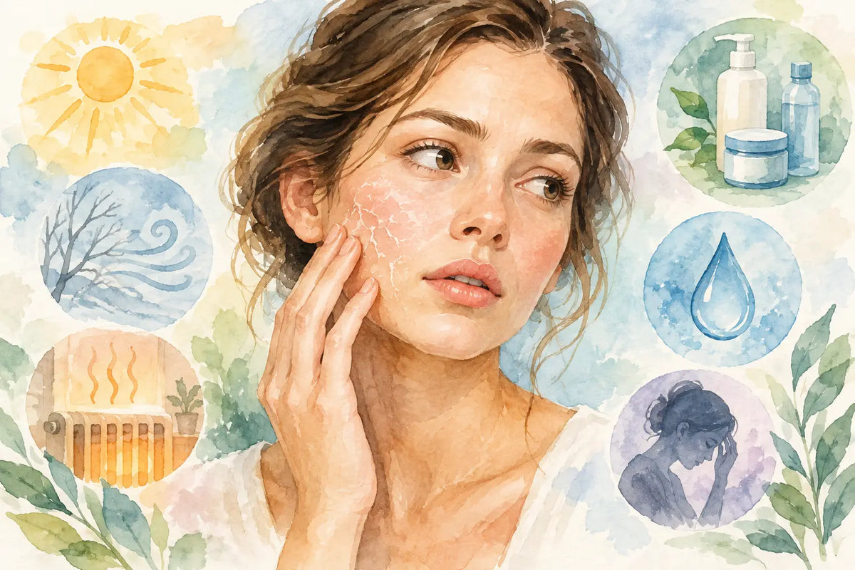 What Causes Sudden Facial Dryness? Expert Answers