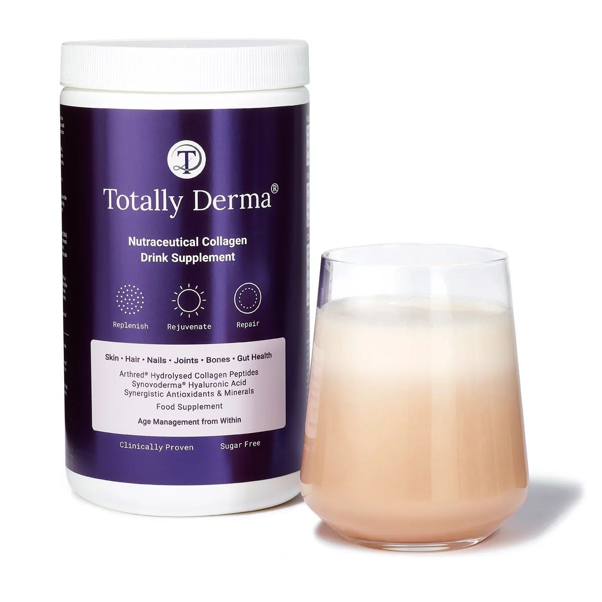 Totally Derma Nutraceutical Drink Supplement. Authorised Worldwide Stockist. The M-ethod Aesthetics.