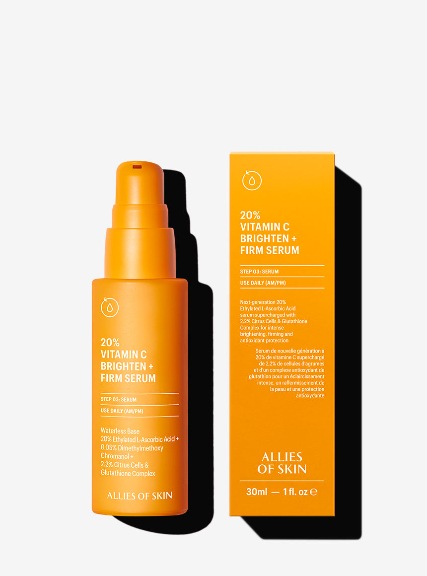 20% Vitamin C Brighten + Firm Serum Allies of Skin. The M-ethod Aesthetics. Worldwide Delivery.