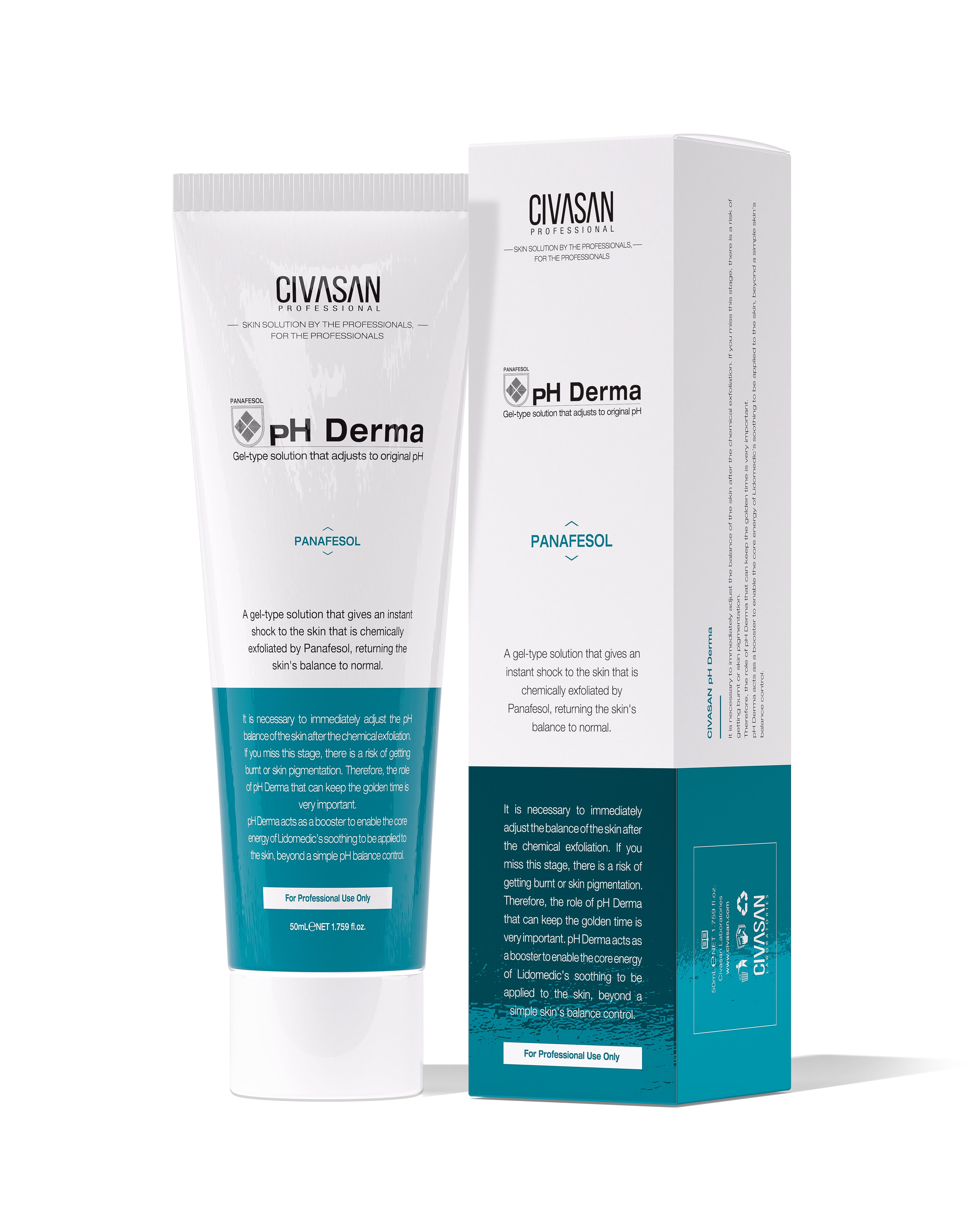 Civasan pH Derma 50 ml packaging on a white background