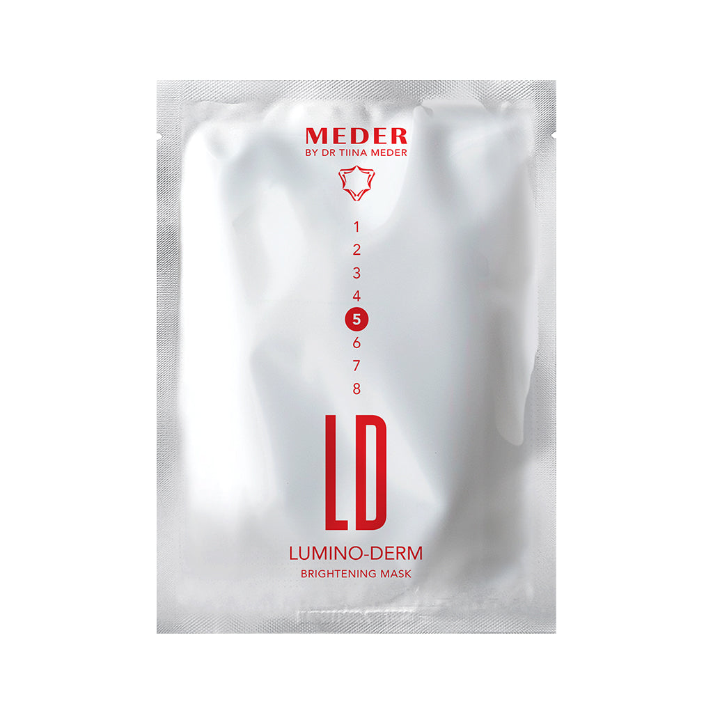 Lumino-Derm Brightening Sheet Mask. Meder. Official Stockist. Worldwide shipping. Medical-grade skincare. The M-ethod Aesthetics