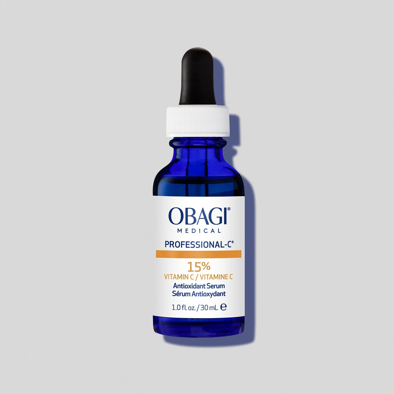 Obagi Professional-C 15% Serum for advanced brightening and antioxidant protection, high-strength vitamin C for visibly radiant, even skin tone.
