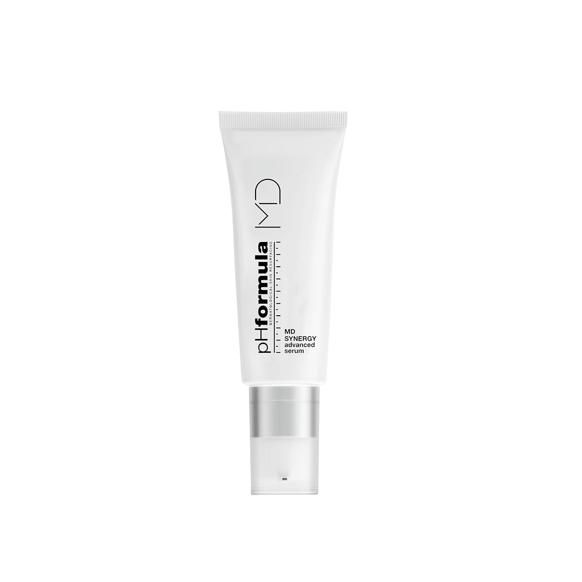 pHformula MD Synergy Serum bottle on a clean background, advanced anti-aging serum for pigmentation and wrinkles