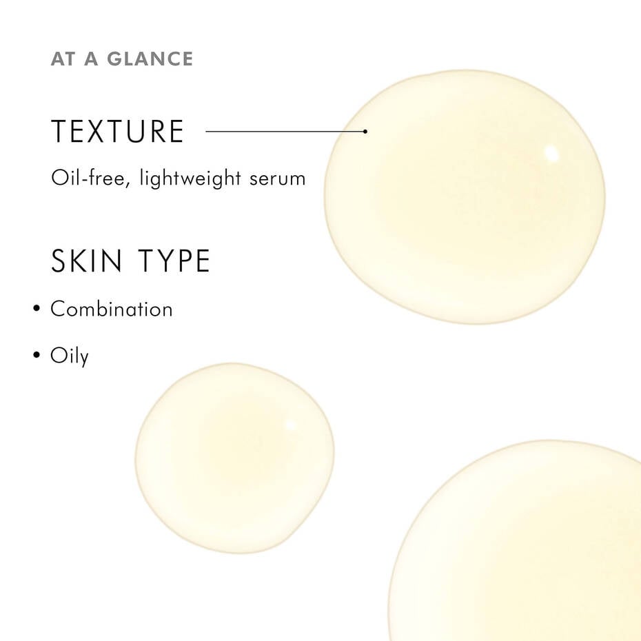 Texture of Silymarin CF serum—oil-free formula for blemish-prone skin refinement.