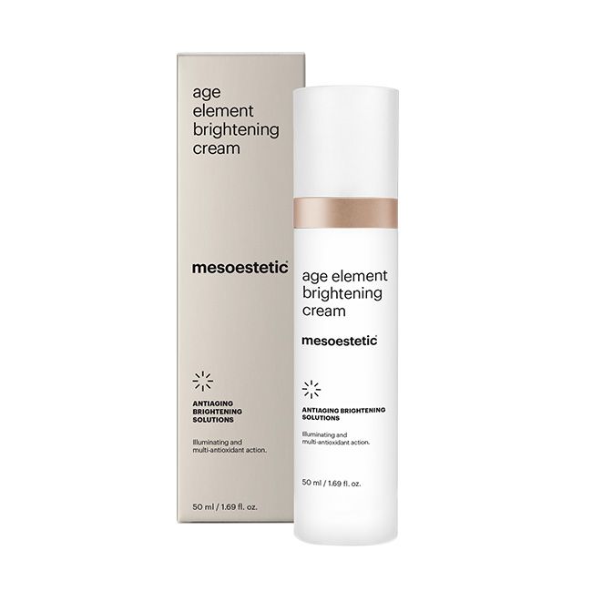 Mesoestetic Age Element Brightening Cream. Official Stockist. Worldwide shipping. Medical-grade skincare. The M-ethod Aesthetics