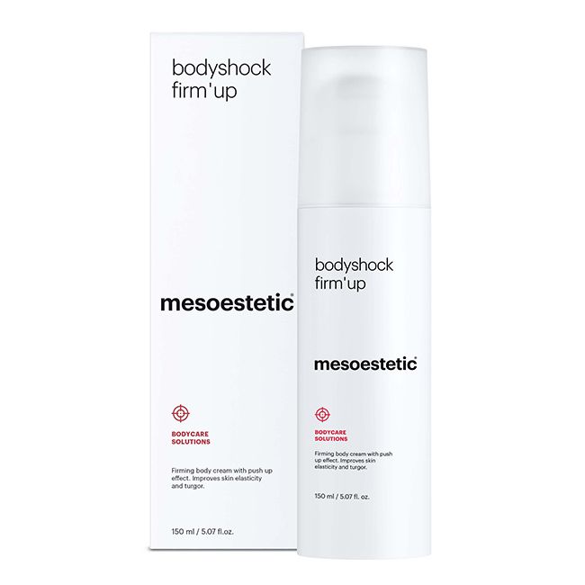 Mesoestetic Bodyshock Firm' Up. Official Stockist. Worldwide shipping. Medical-grade skincare. The M-ethod Aesthetics