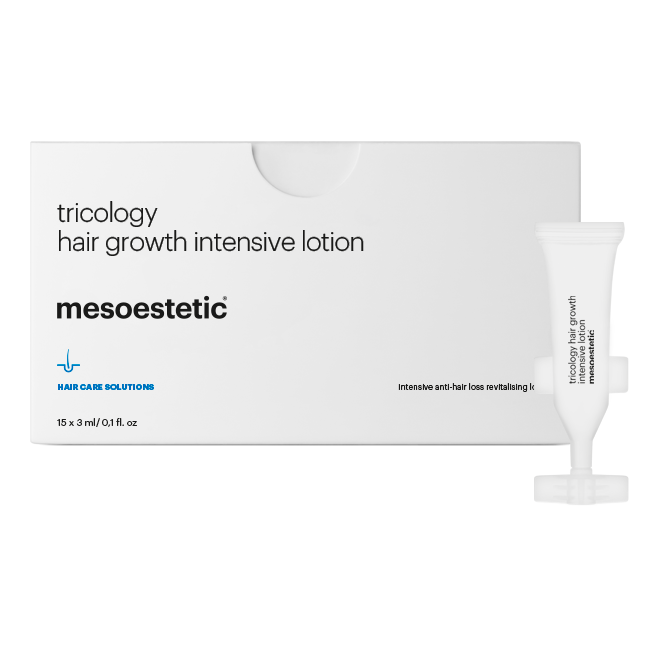 Mesoestetic Tricology Hair Growth Intensive Lotion. Official Stockist. Worldwide shipping. Medical-grade skincare. The M-ethod Aesthetics