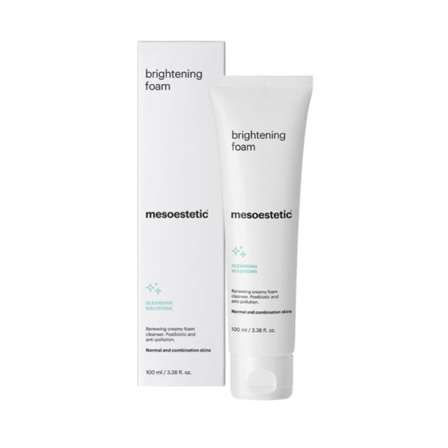 Mesoestetic Brightening Foam. Official Stockist. Worldwide shipping. Medical-grade skincare. The M-ethod Aesthetics