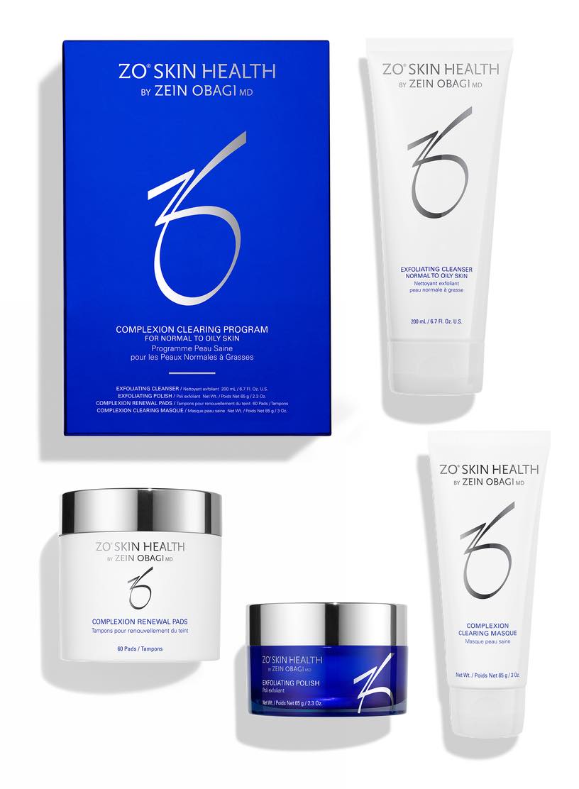 Complexion Clearing Program.  ZO Skin Health. Official Stockist. Worldwide shipping. Medical-grade skincare. The M-ethod Aesthetics