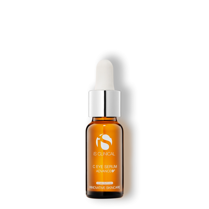 C Eye Serum Advance +. iS Clinical. Official Stockist. Worldwide shipping. Medical-grade skincare. The M-ethod Aesthetics