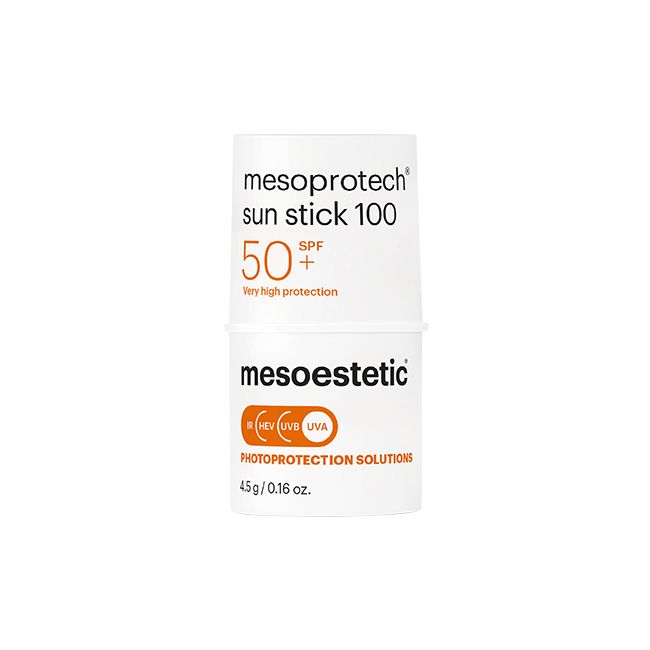 Mesoestetic Mesoprotech Sun Protective Repairing Stick SPF 100+. Official Stockist. Worldwide shipping. Medical-grade skincare. The M-ethod Aesthetics