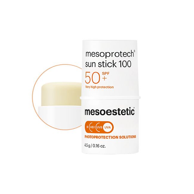 Mesoestetic Mesoprotech Sun Protective Repairing Stick SPF 100+. Official Stockist. Worldwide shipping. Medical-grade skincare. The M-ethod Aesthetics